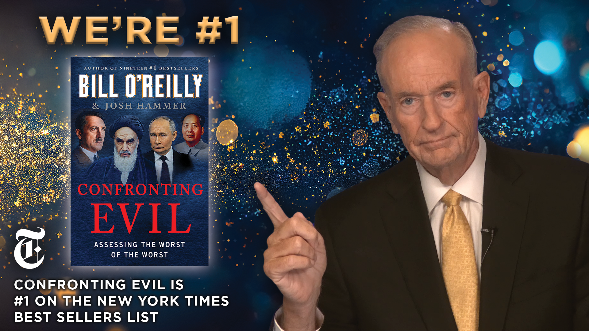 CONFRONTING EVIL Debuts at #1 on the New York Times Bestsellers List